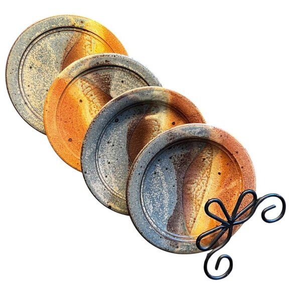 Rustic Vintage Studio Pottery Plate 8.5 - Picture 5 of 6